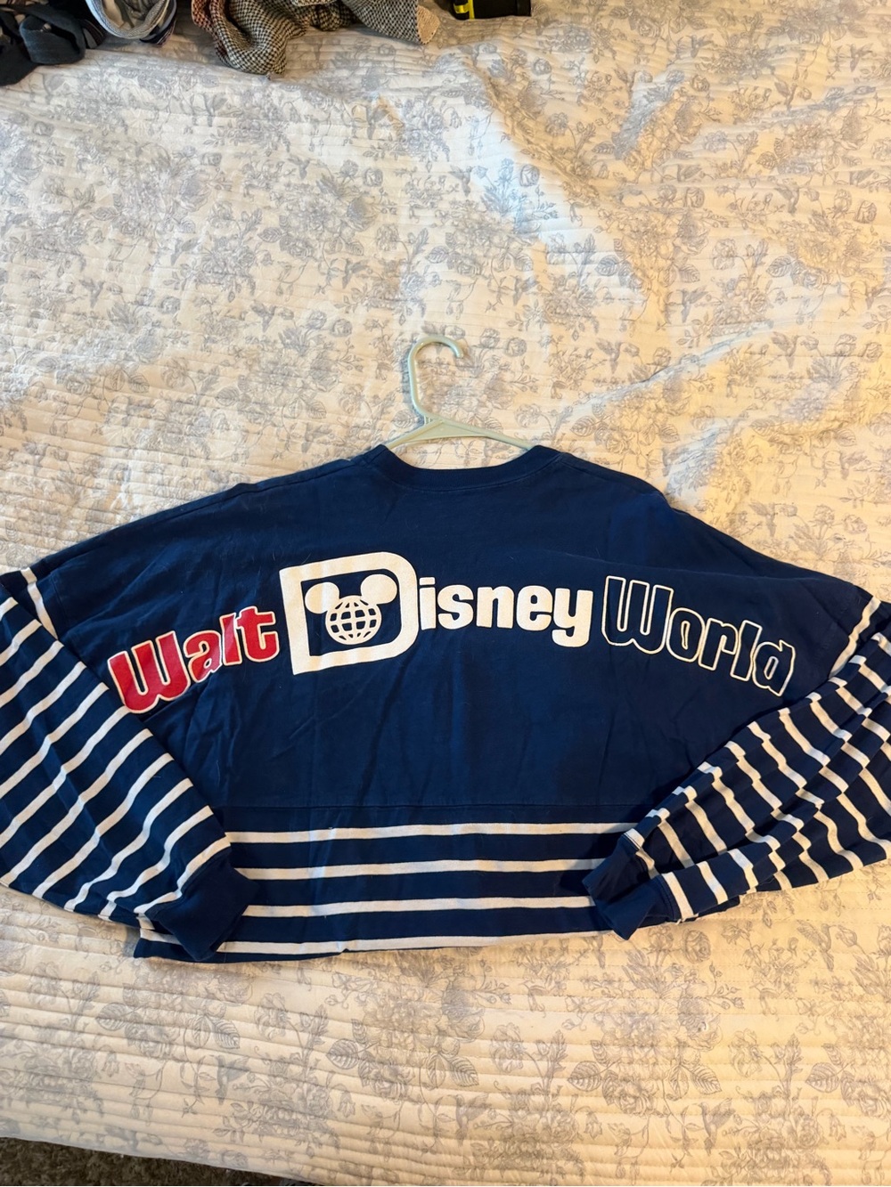 Disney Navy Striped Women's Sweater